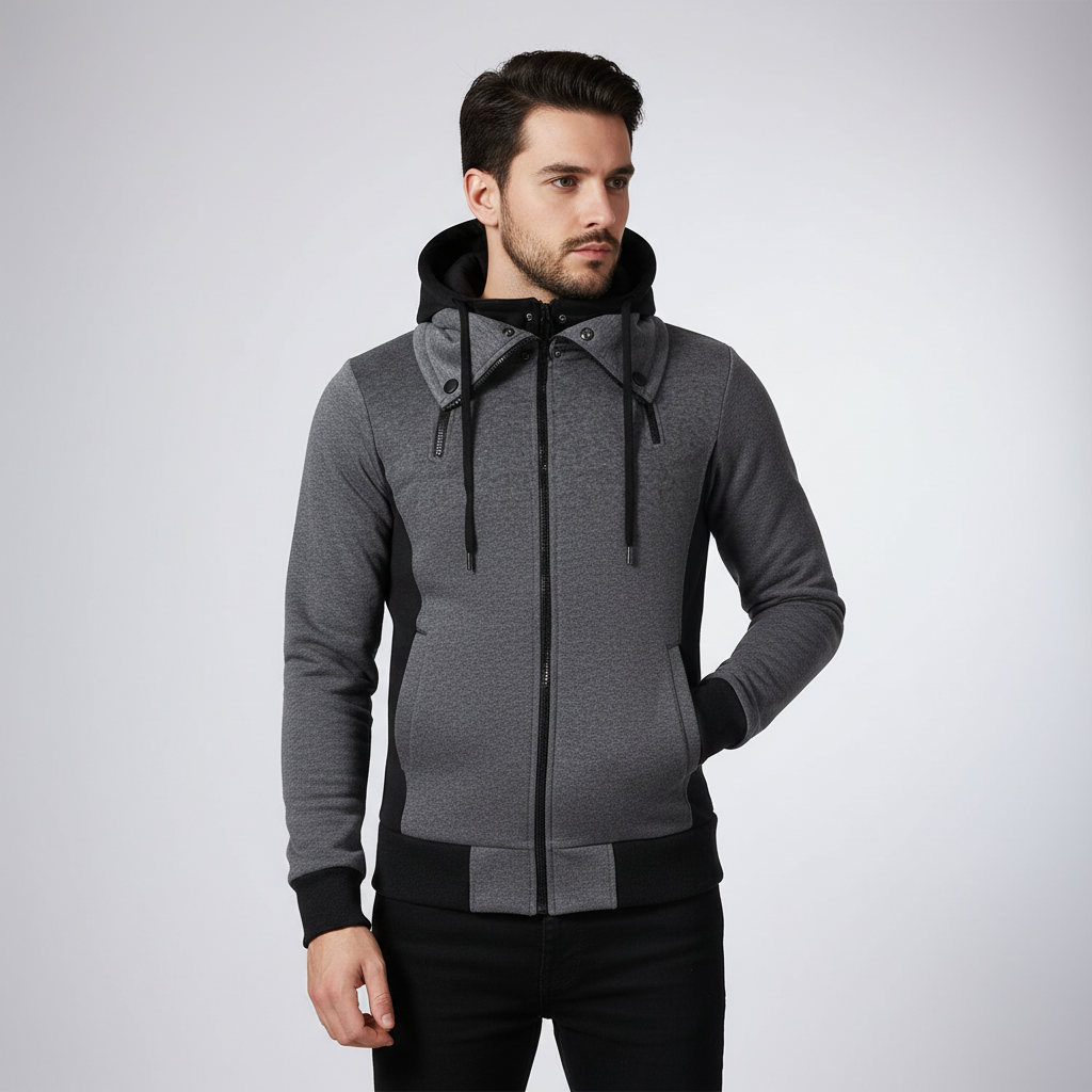 Fleece'owa kurtka z kapturem - Rudolf