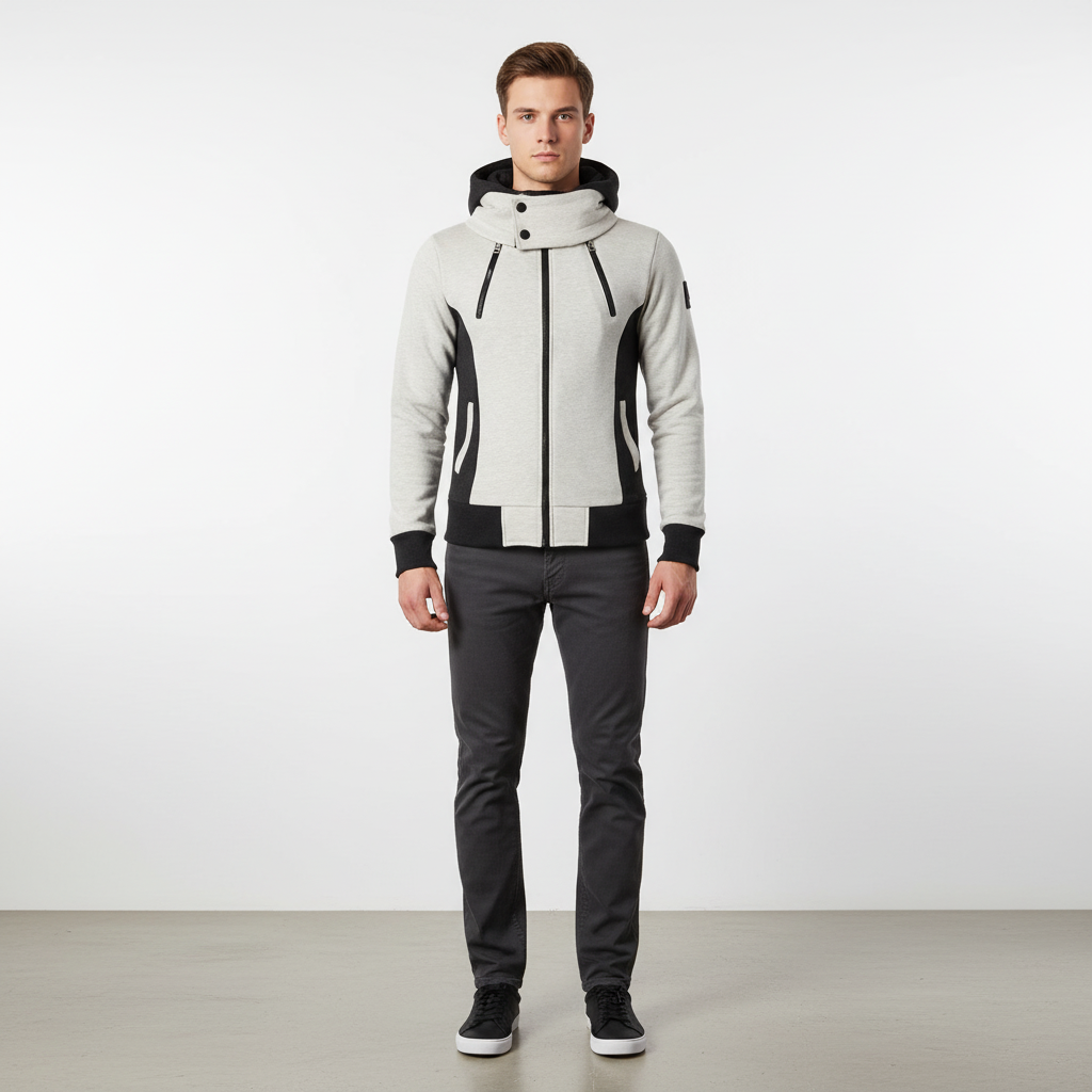 Fleece'owa kurtka z kapturem - Rudolf