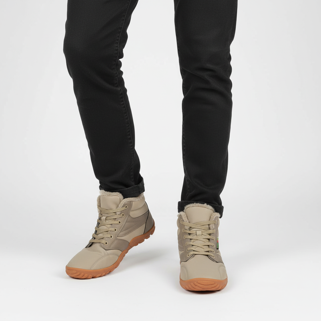 Futrowane męskie sneakersy - Otmar