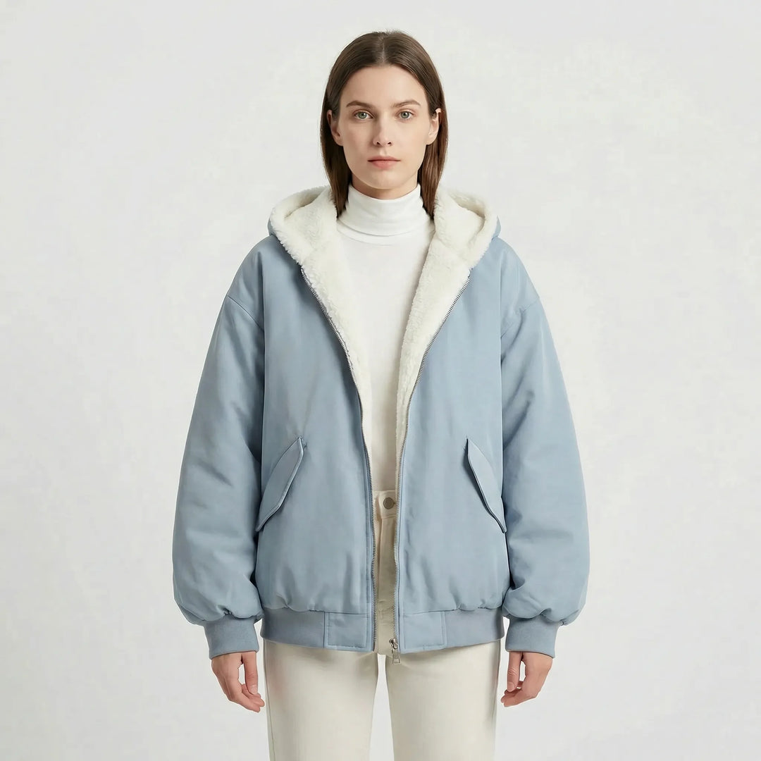 Ocieplana kurtka zimowa w stylu bomber - Kendra