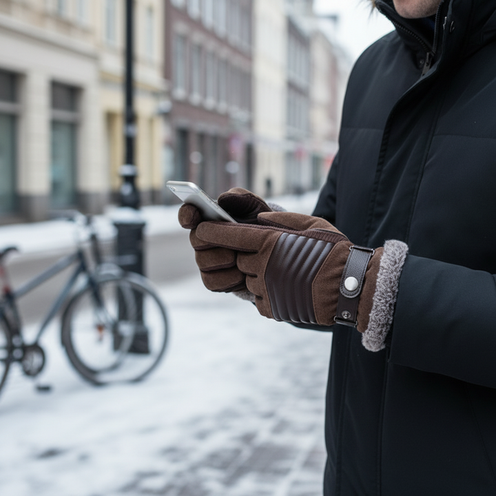 Ocieplane rękawice zimowe z poliestru - WarmTech