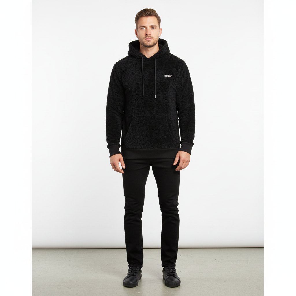 Futrzany męski hoodie - Paul