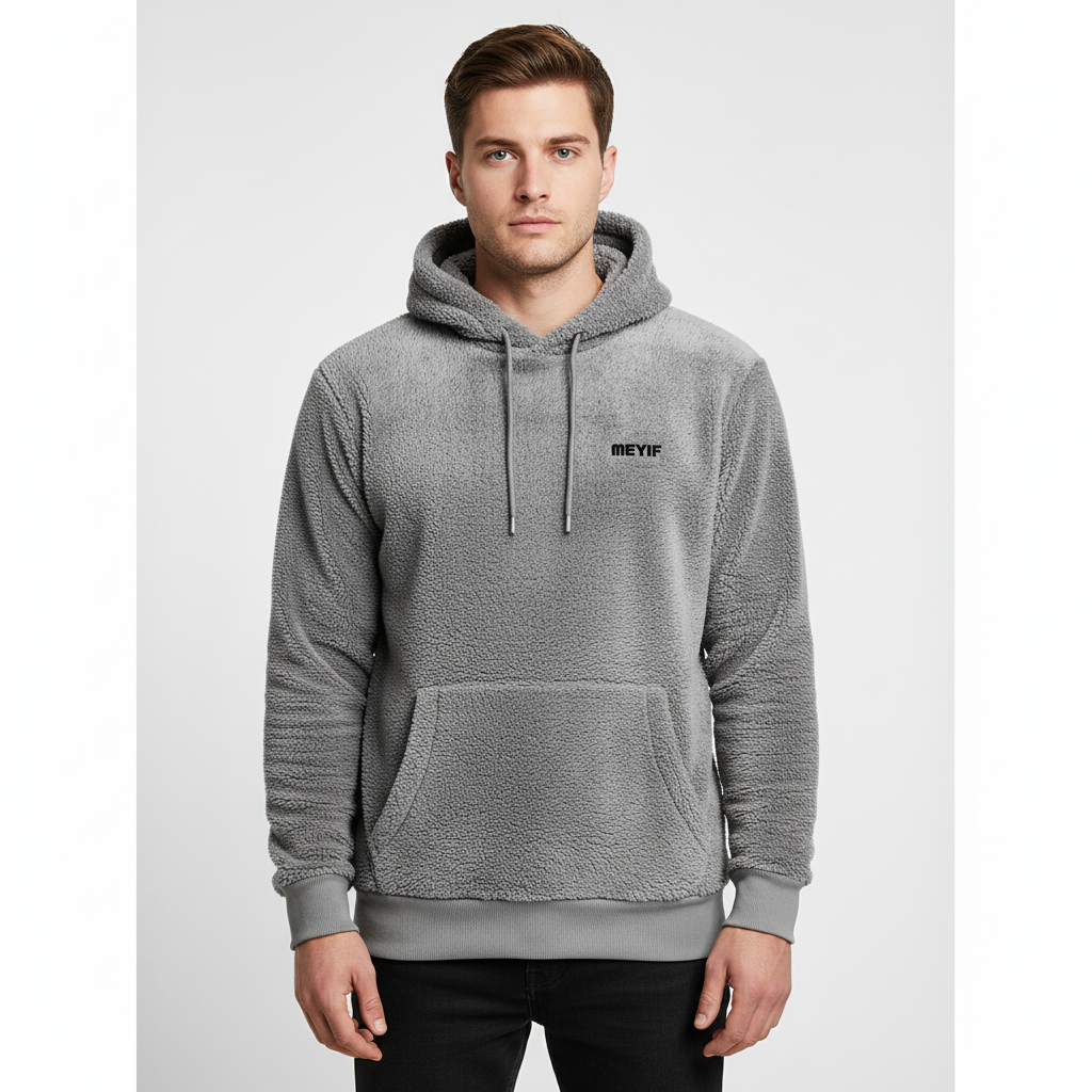 Futrzany męski hoodie - Paul