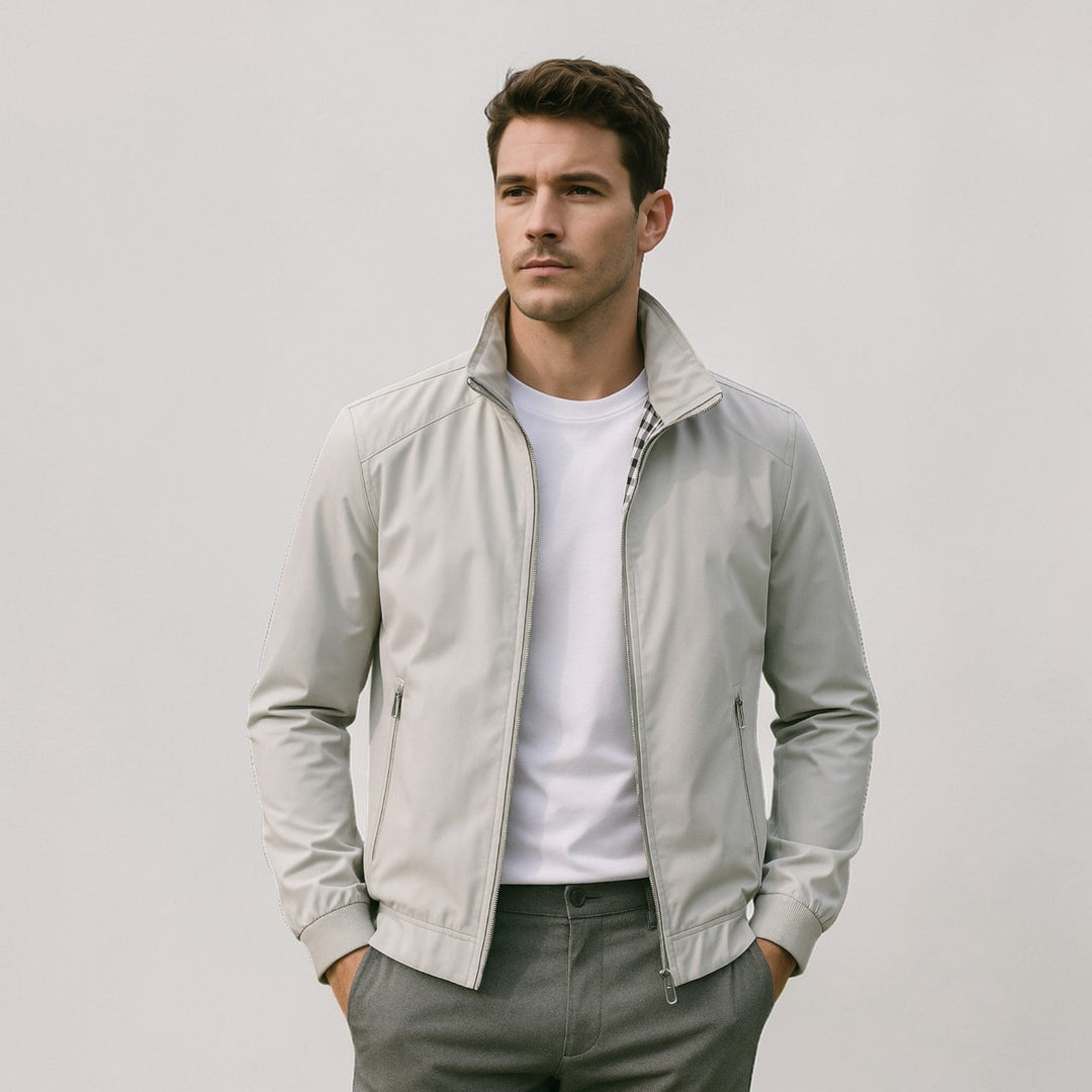 Igor | Męska lekka kurtka smart casual z zamkiem