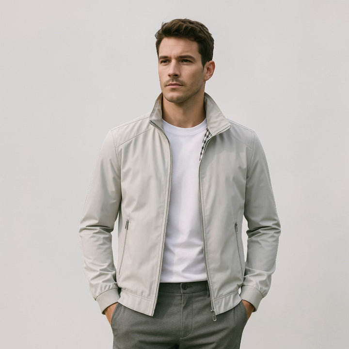 Igor | Męska lekka kurtka smart casual z zamkiem