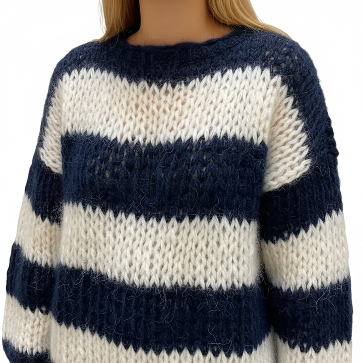 Wzorzysty oversize sweter - Lara