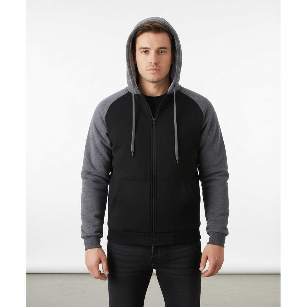 Puchaty męski hoodie - Moritz