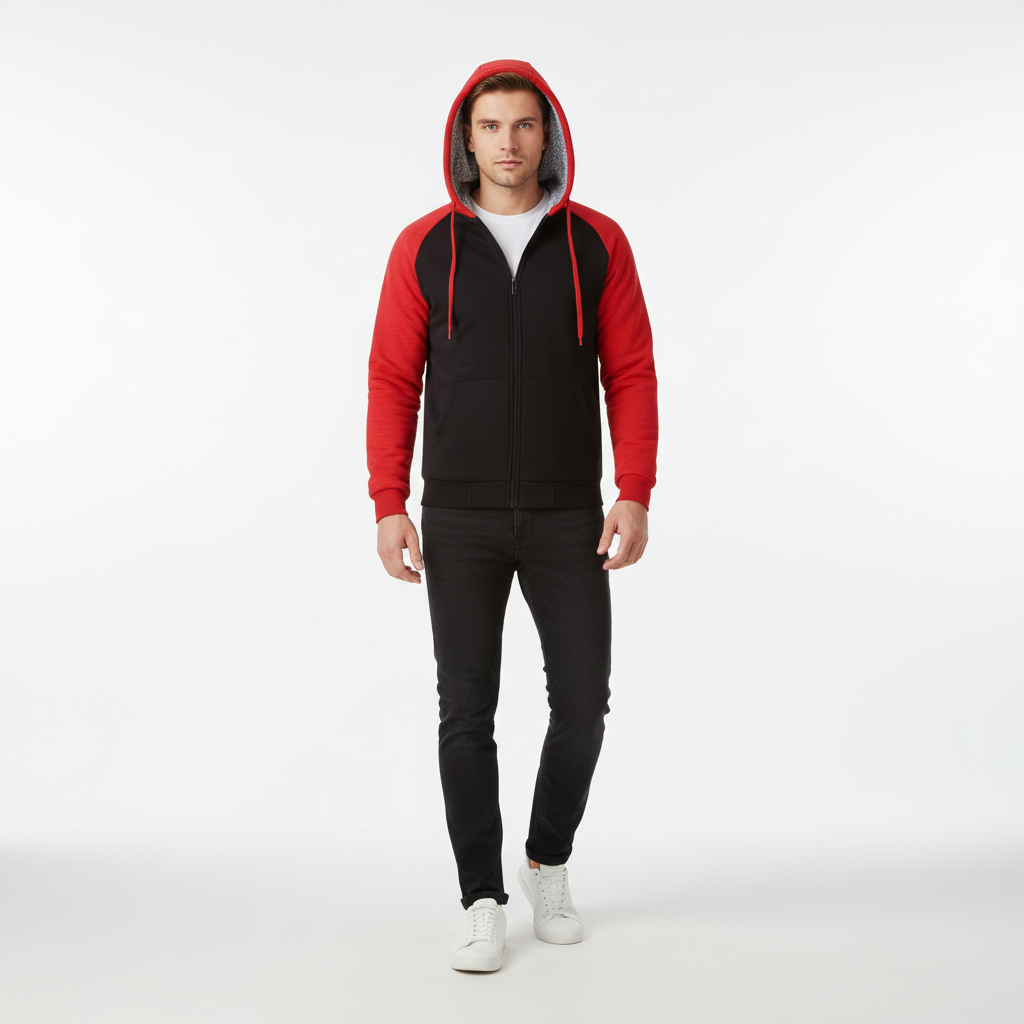 Puchaty męski hoodie - Moritz