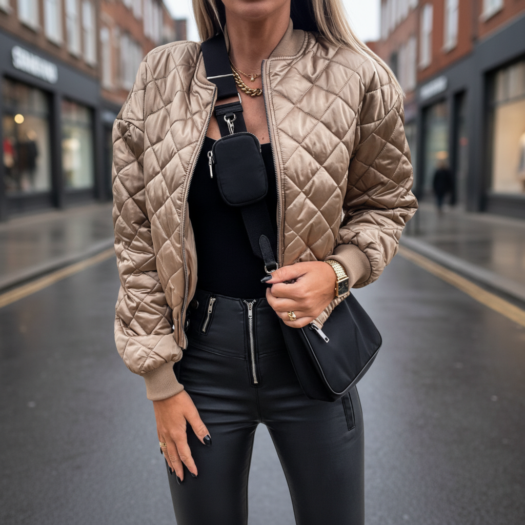 Padded bomber jacket - Carla