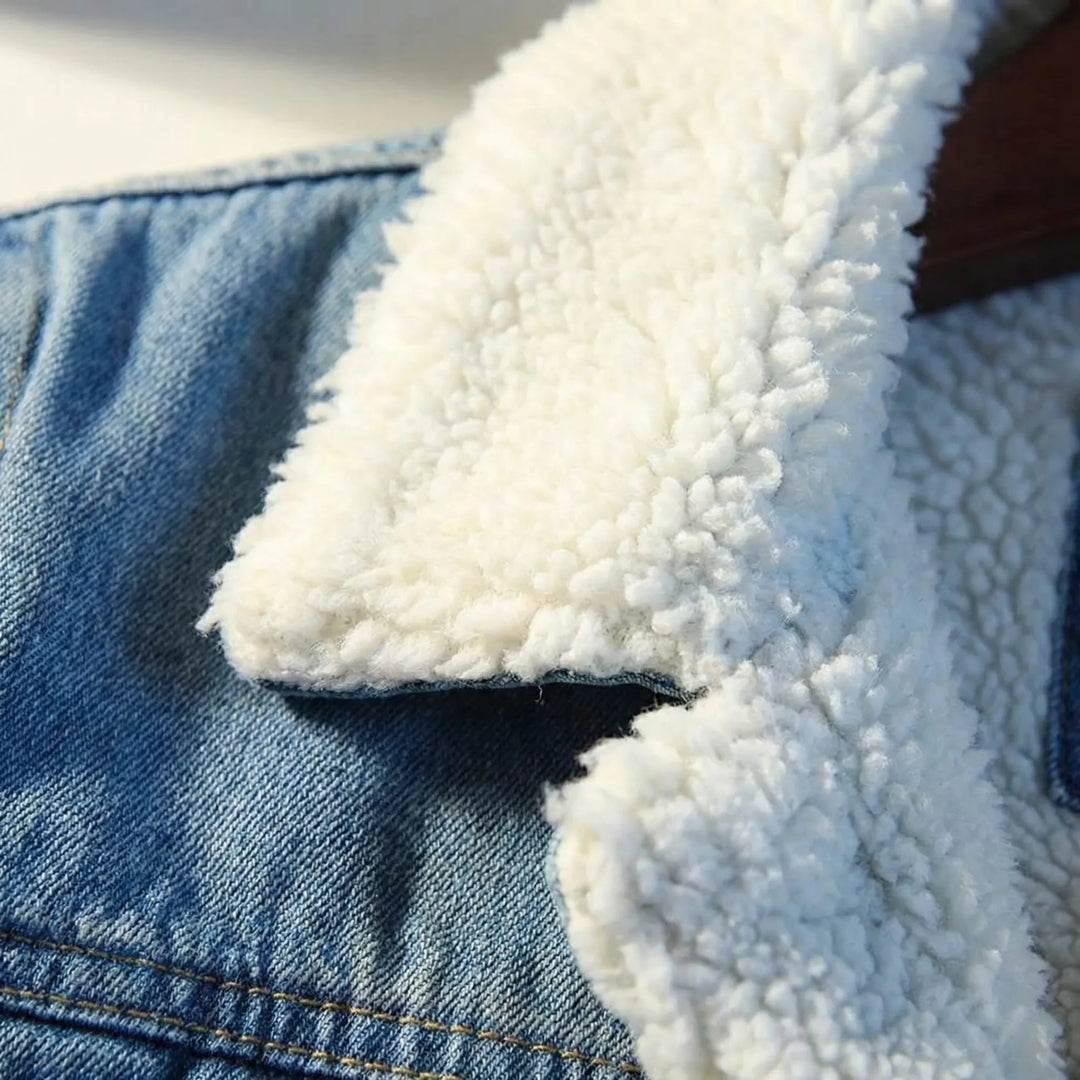Pikowana kurtka na co dzień w stylu jeansowym - Carlo