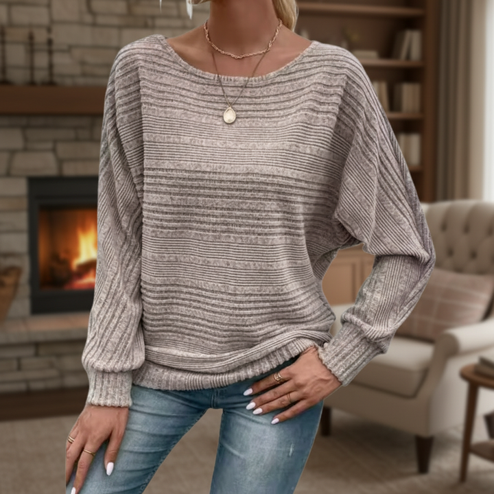 Wzorzysty sweter damski - Lara
