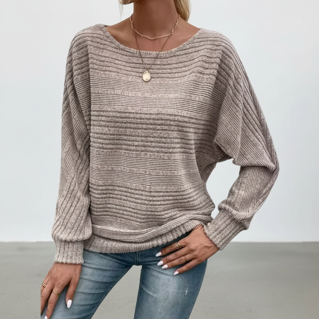 Wzorzysty sweter damski - Lara