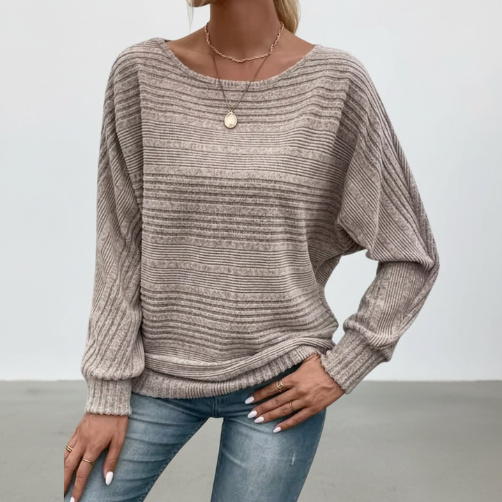 Wzorzysty sweter damski - Lara