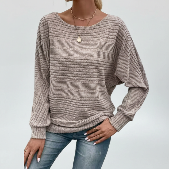 Wzorzysty sweter damski - Lara