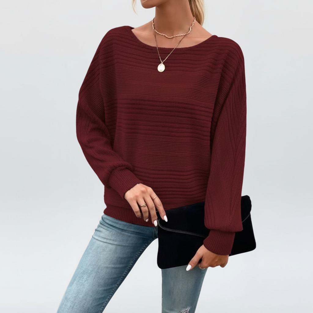 Wzorzysty sweter damski - Lara