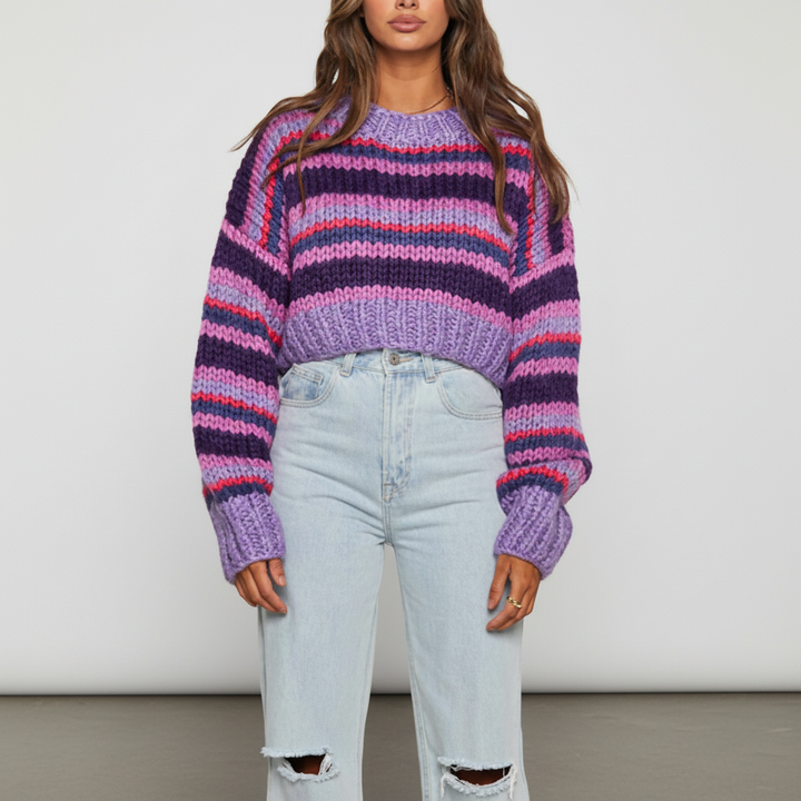 Zebrasty sweter - Hannah