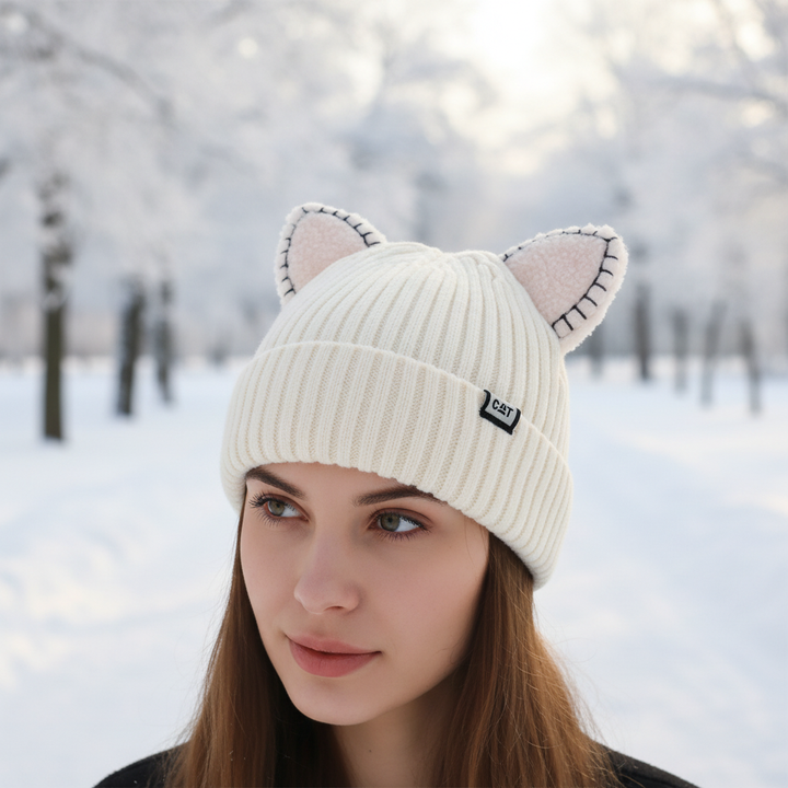 Czapka zimowa z uszami - PurrHat