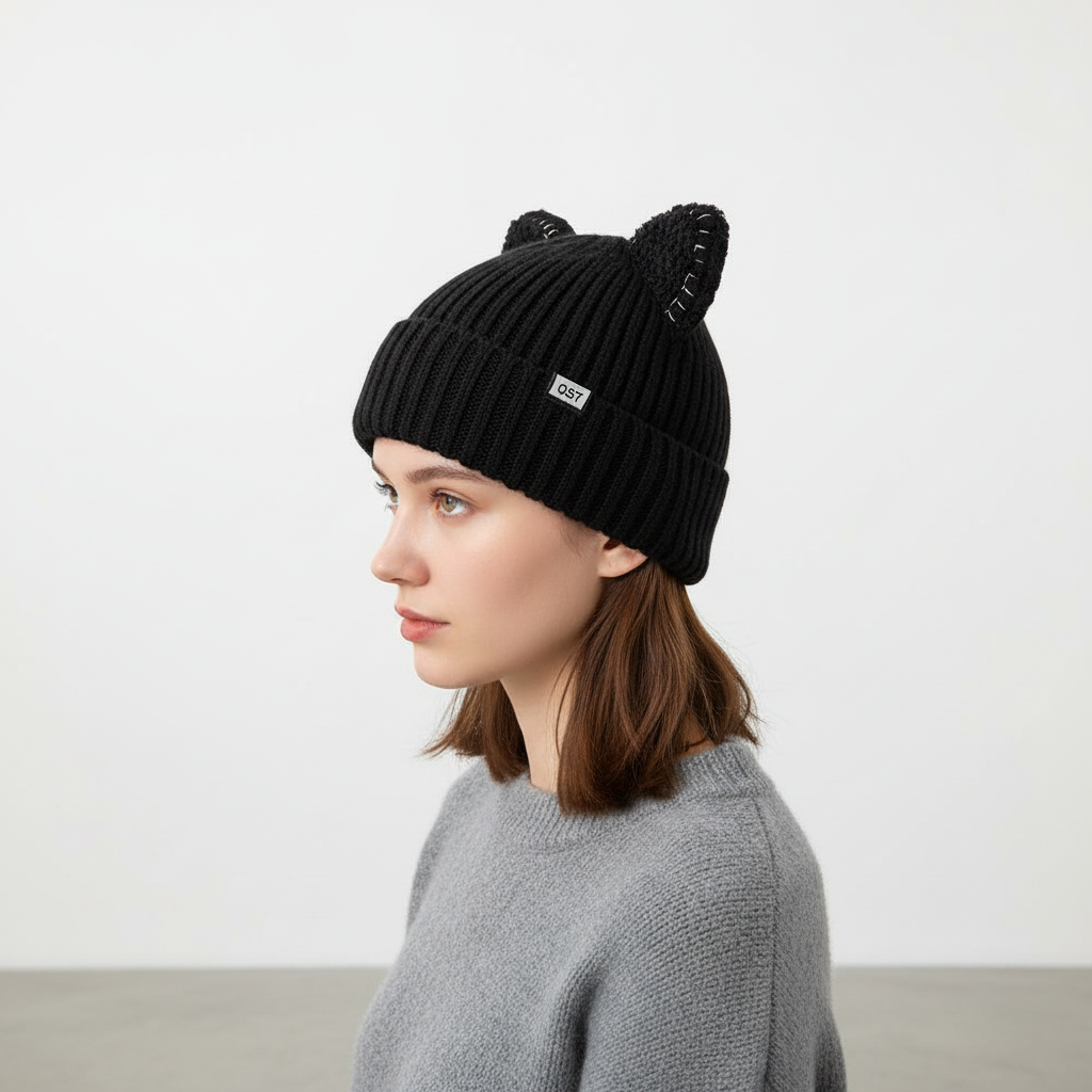 Czapka zimowa z uszami - PurrHat