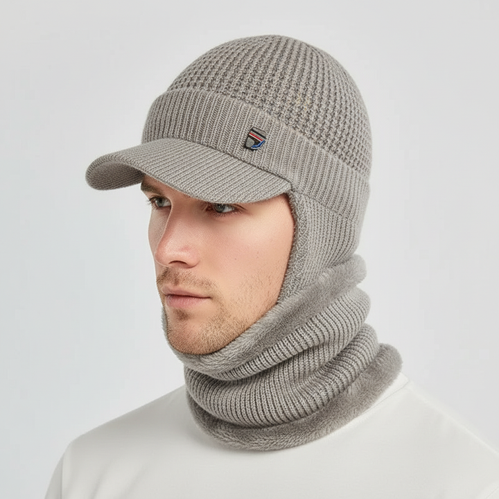 Zdzierana męska czapka z daszkiem - FrostVisor