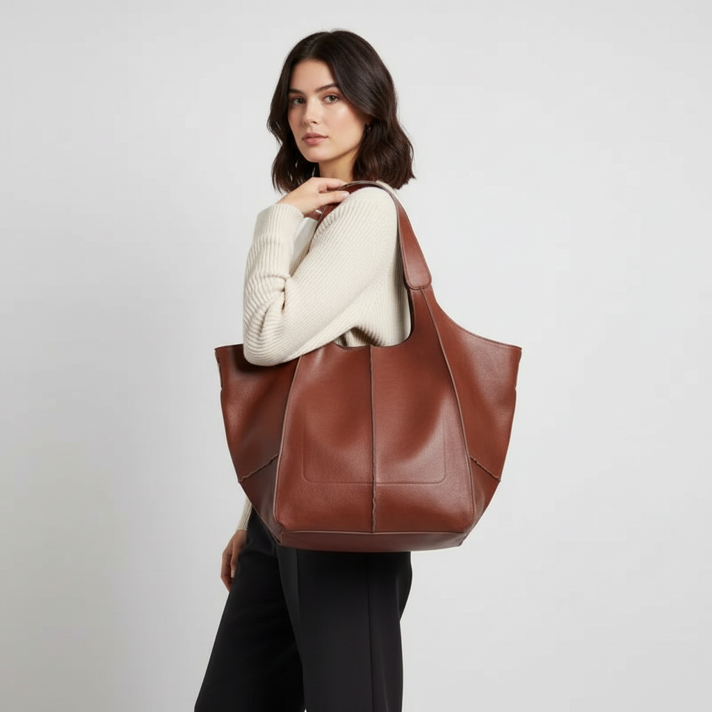 Duża wegańska torba skórzana - FlexiCarry