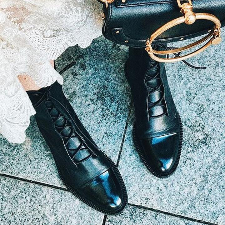 Jesienne vintage botki damskie – Marvella
