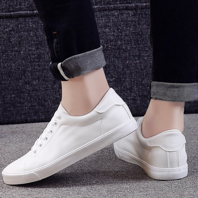 Męskie slip-on skórzane sneakersy – Jonas