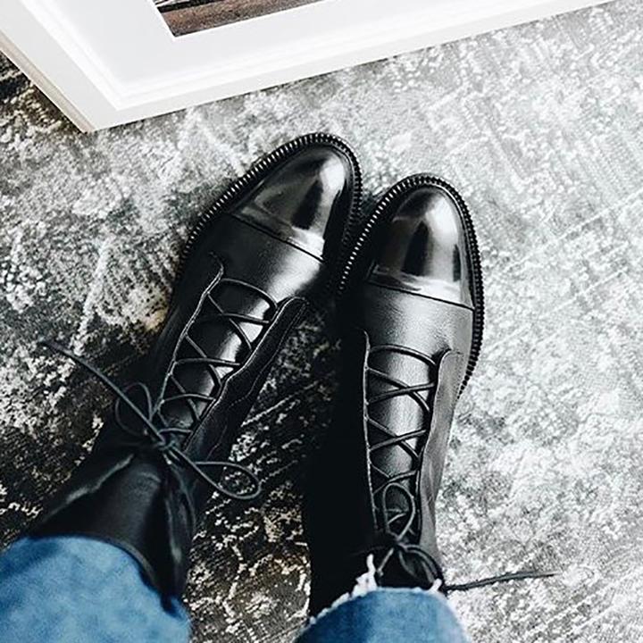 Jesienne vintage botki damskie – Marvella