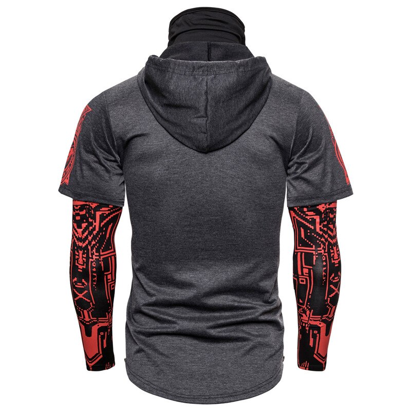 Herren-Hoodie z wbudowaną maską czaszki – Jesienna edycja ShadowX