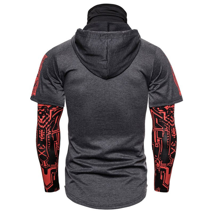 Herren-Hoodie z wbudowaną maską czaszki – Jesienna edycja ShadowX