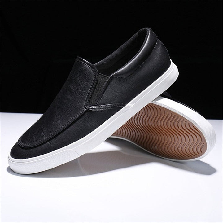 Męskie slip-on skórzane sneakersy – Jonas