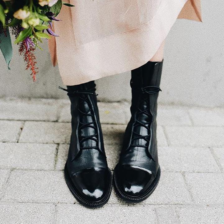 Jesienne vintage botki damskie – Marvella