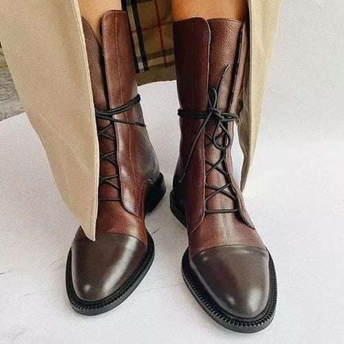 Jesienne vintage botki damskie – Marvella