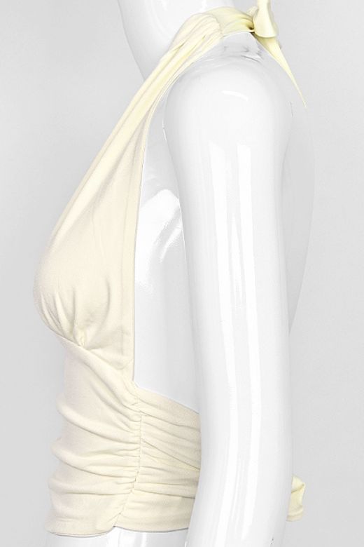 Dopasowany top z dekoltem halter - Michaela