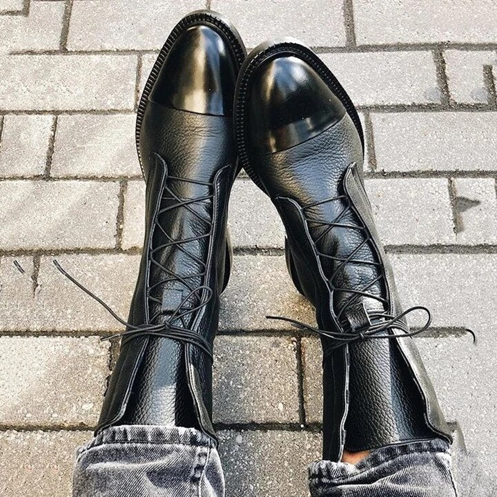 Jesienne vintage botki damskie – Marvella
