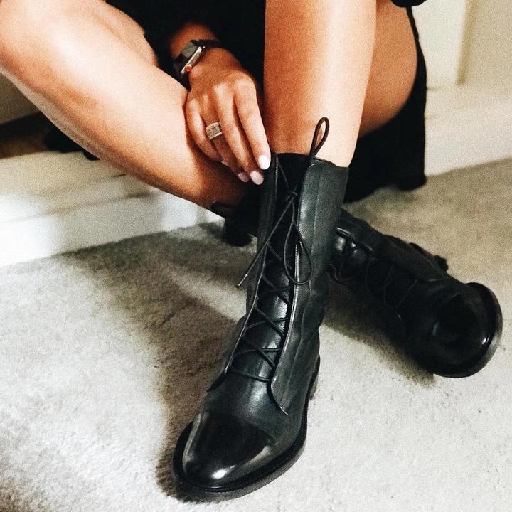 Jesienne vintage botki damskie – Marvella