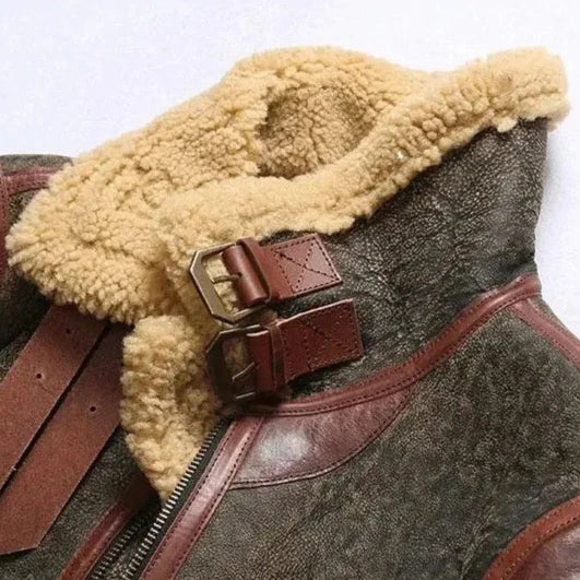 Kurtka męska w stylu skóry owczej - Thies