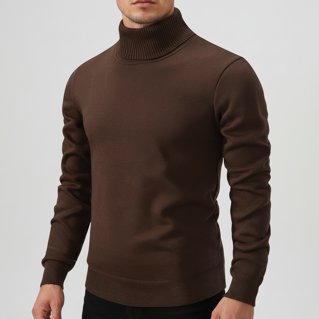 Męski sweter z golfem - Jörg