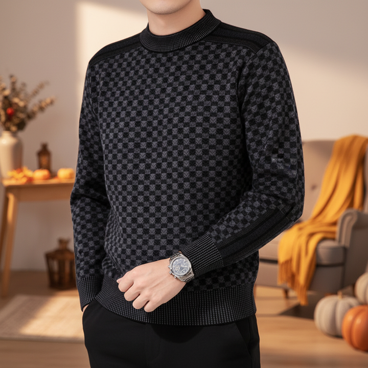 Sweter męski z okrągłym dekoltem - Andreas