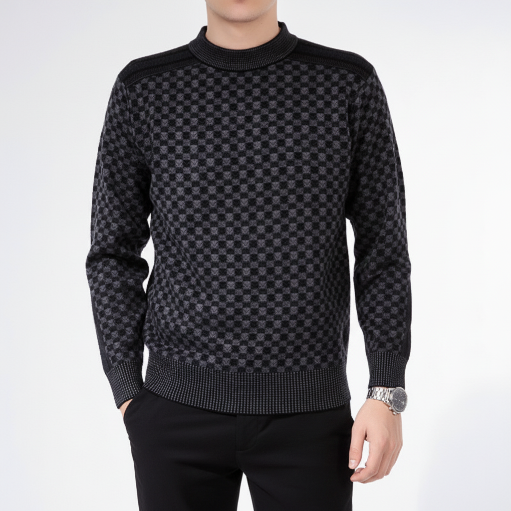 Sweter męski z okrągłym dekoltem - Andreas