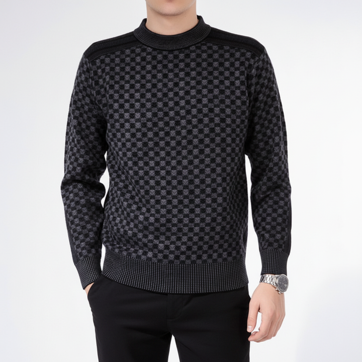 Sweter męski z okrągłym dekoltem - Andreas