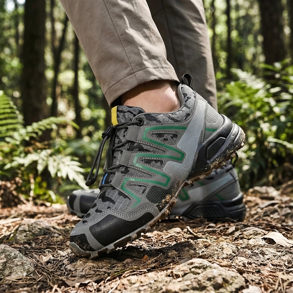 Męskie solidne buty trekkingowe - Maxwell