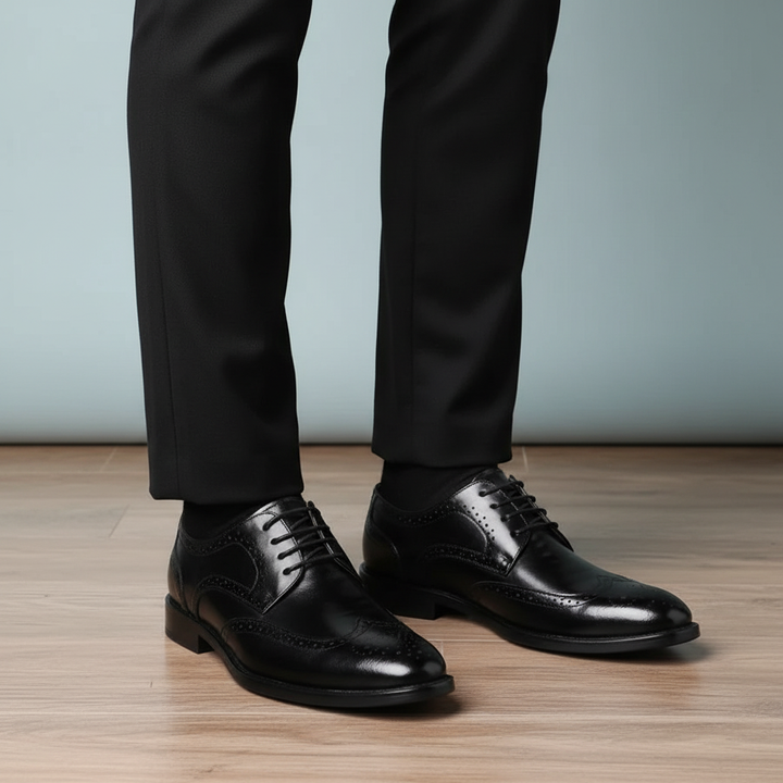 Męskie eleganckie skórzane buty - Clark