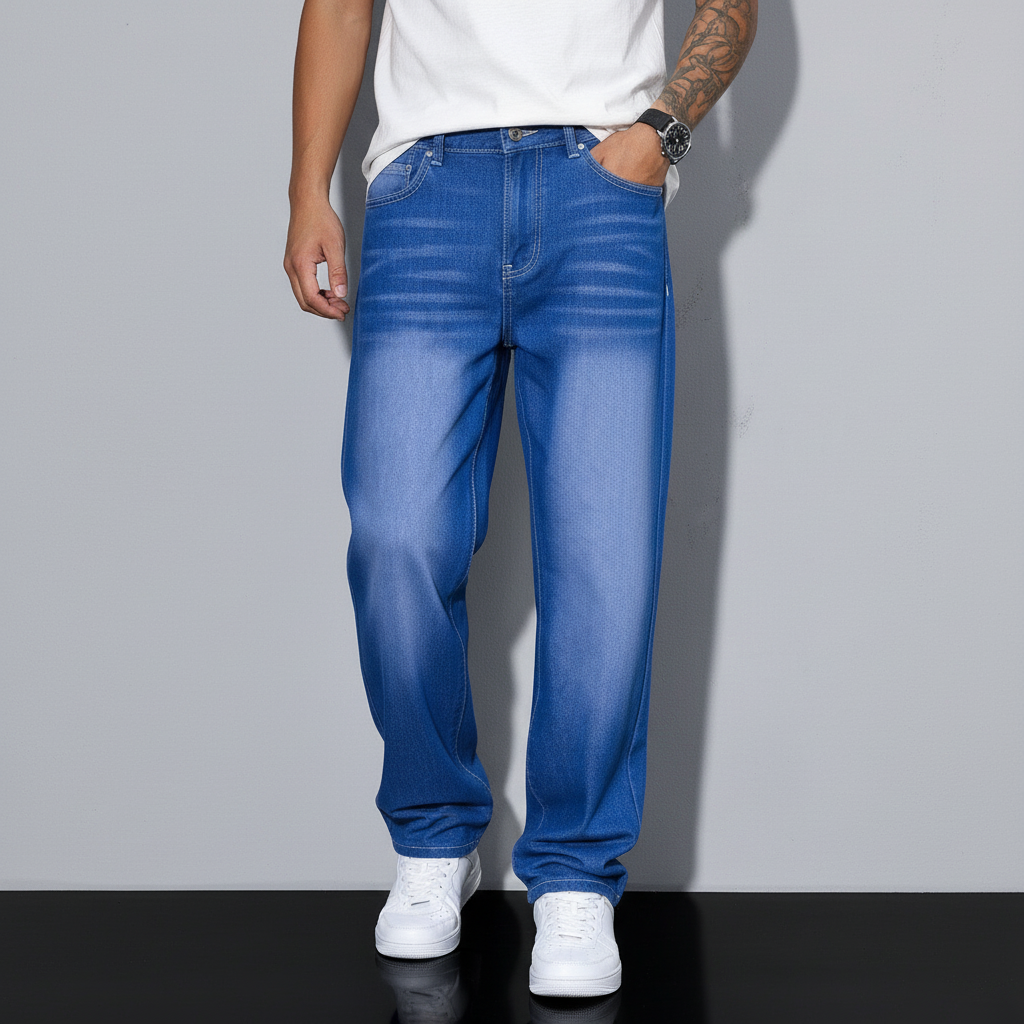 Dżinsy męskie na styl casual - Robin