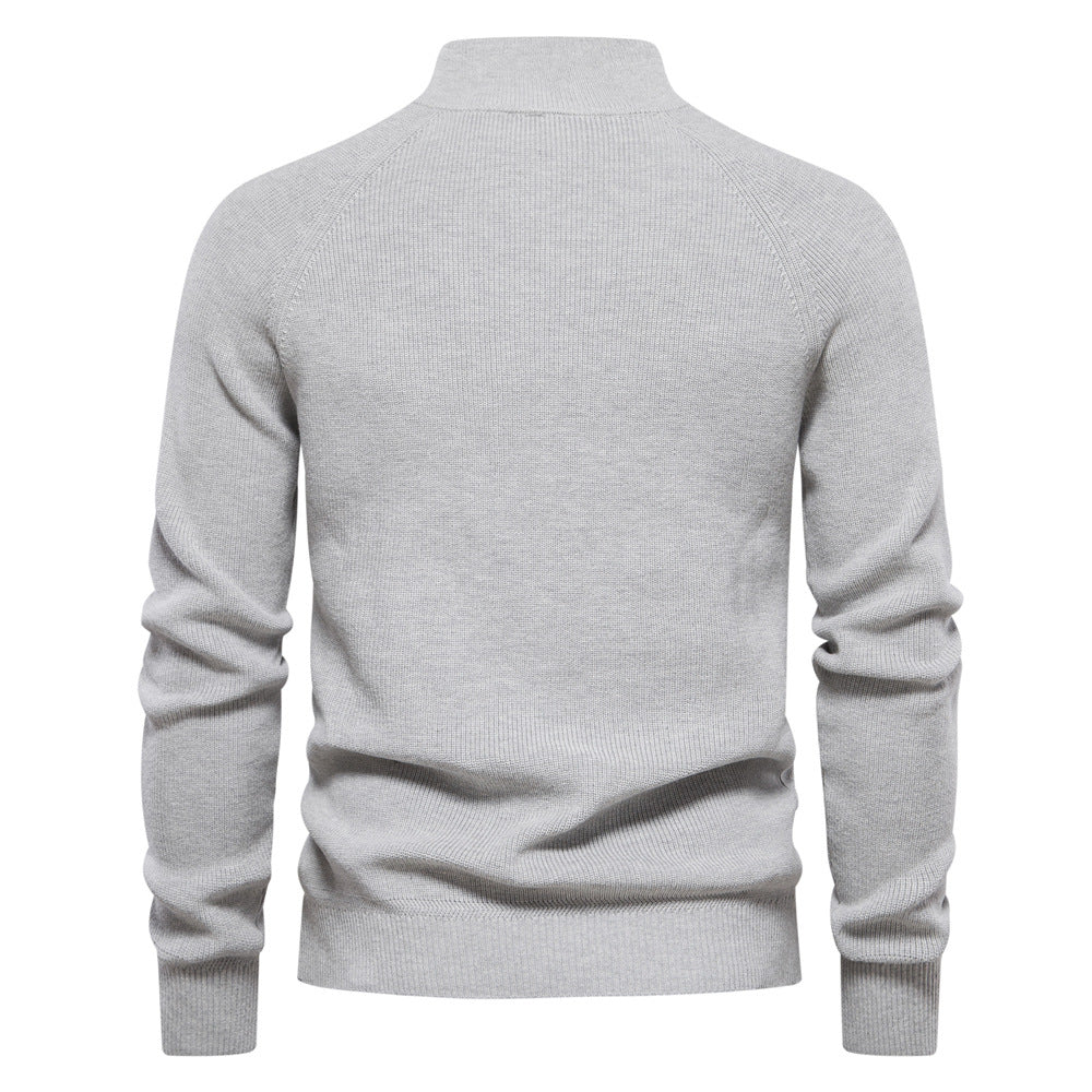 Sweter męski z półzamkiem - Mateo