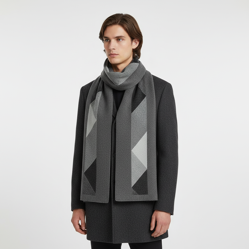 Męski szalik z delikatnej kaszmiru - Cozyline