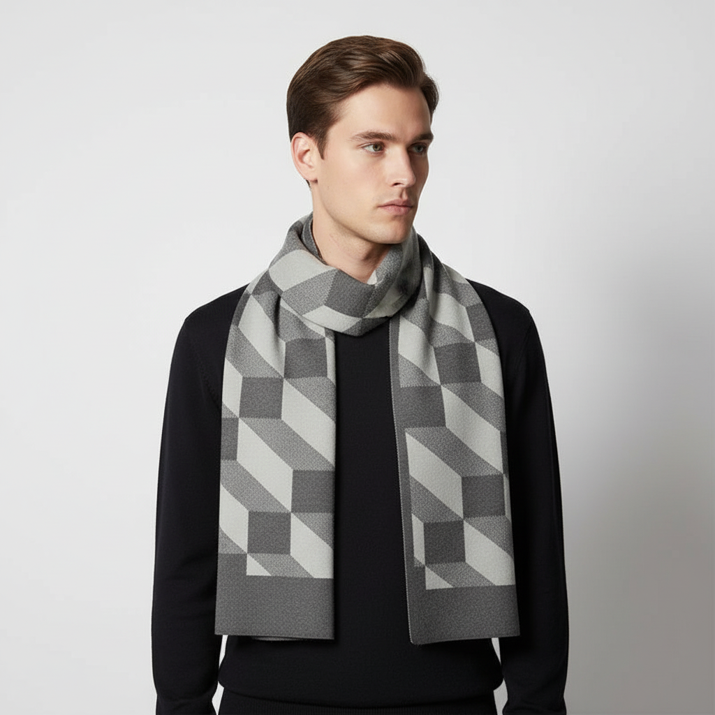 Męski szalik z delikatnej kaszmiru - Cozyline