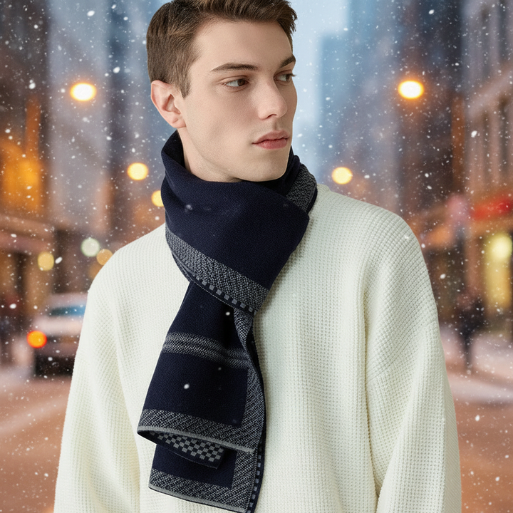 Męski szalik z delikatnej kaszmiru - Cozyline