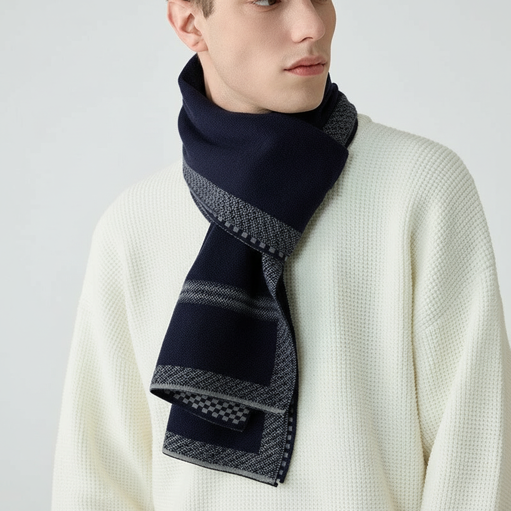 Męski szalik z delikatnej kaszmiru - Cozyline