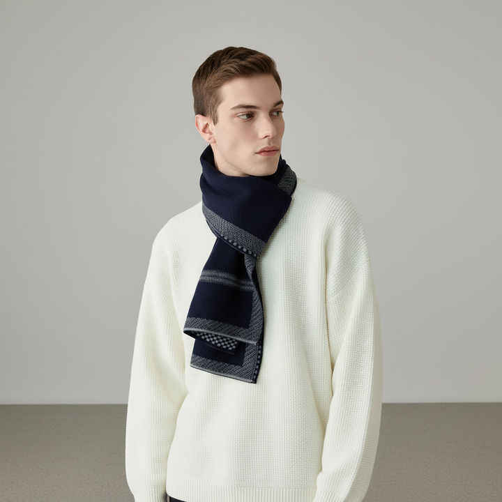 Męski szalik z delikatnej kaszmiru - Cozyline