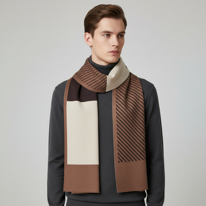 Męski szalik z delikatnej kaszmiru - Cozyline